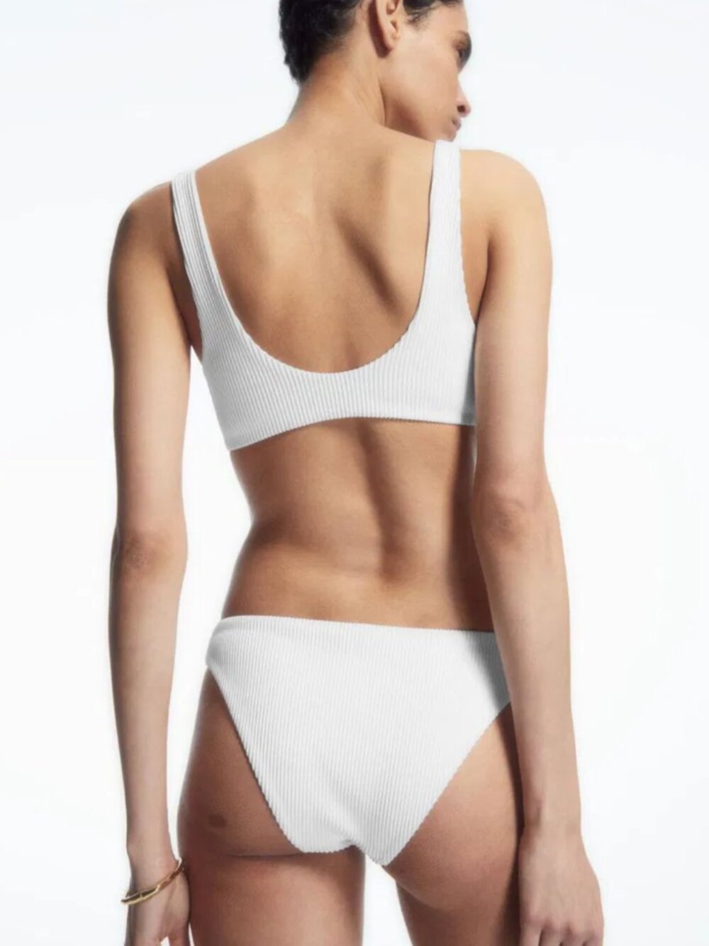 COS Ribbed White Bikini Set - Picture 7 of 7